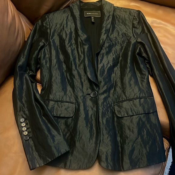 BCBGMaxazria Black Textured Blazer Size S - Picture 1 of 5